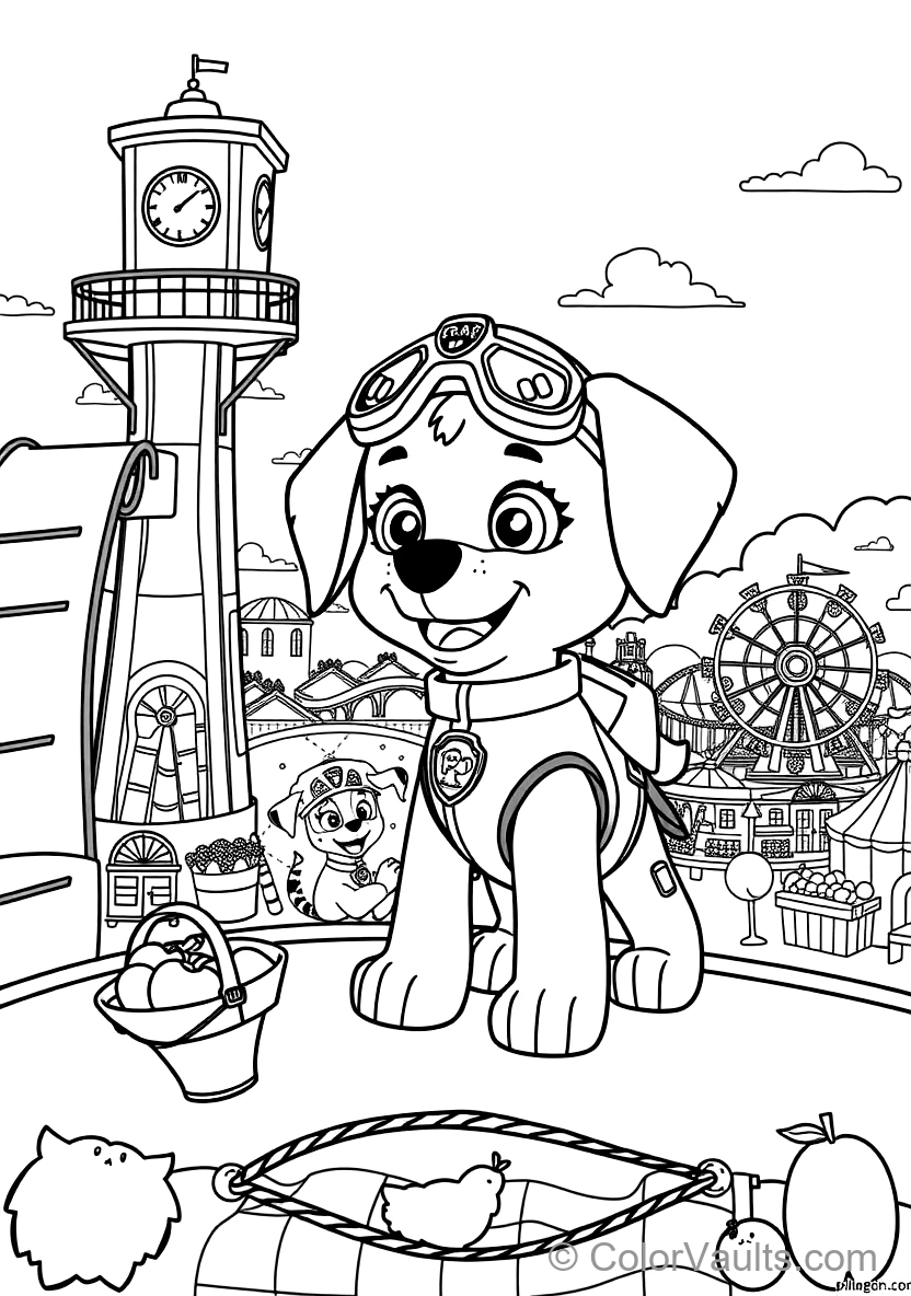 Skye the Aviation Pup from Paw Patrol (Scene 14)