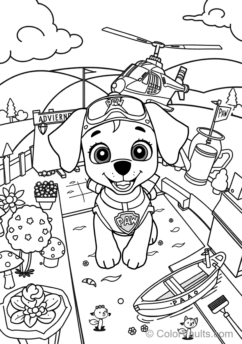 Skye the Aviation Pup from Paw Patrol (Scene 18)