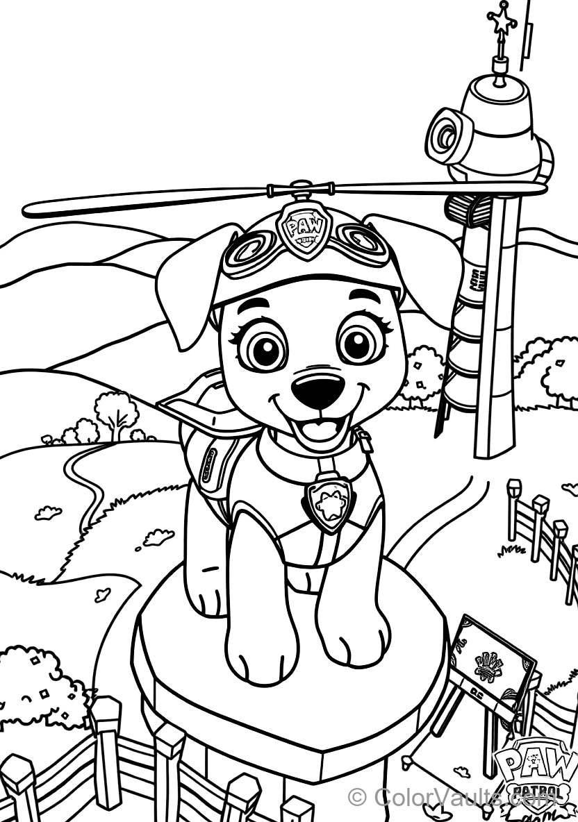 Skye the Aviation Pup from Paw Patrol (Scene 19)