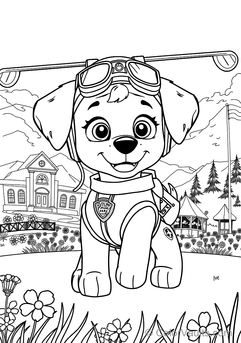 Skye the Aviation Pup from Paw Patrol (Scene 20)