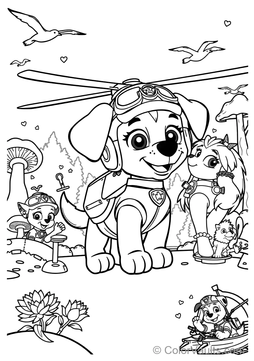 Skye the Aviation Pup from Paw Patrol (Scene 22)