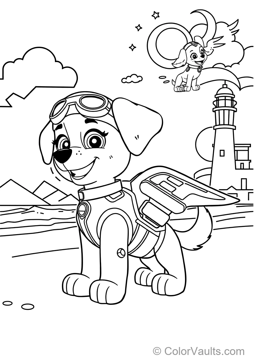 Skye the Aviation Pup from Paw Patrol (Scene 23)