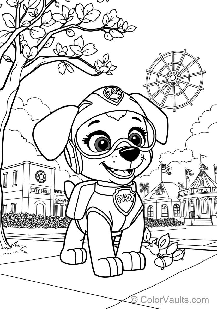 Skye the Aviation Pup from Paw Patrol (Scene 24)