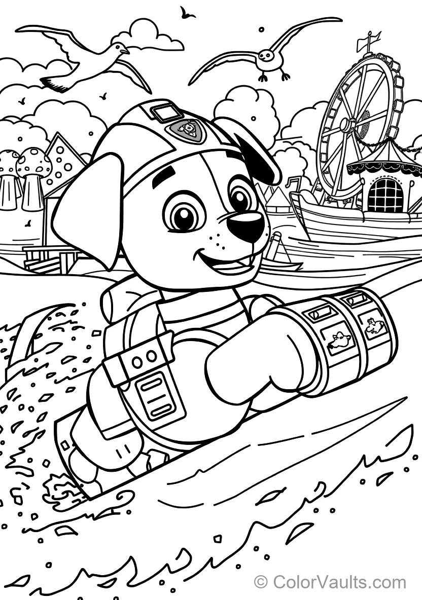 Zuma the Water Rescue Pup from Paw Patrol (Scene 3)