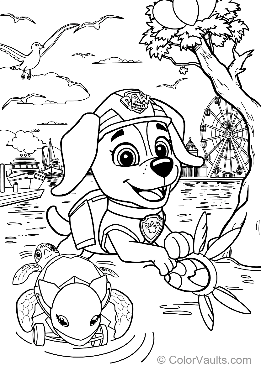 Zuma the Water Rescue Pup from Paw Patrol (Scene 5)