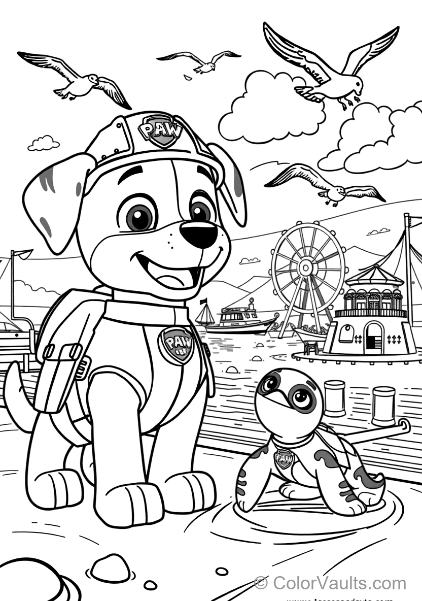 Zuma the Water Rescue Pup from Paw Patrol (Scene 15)