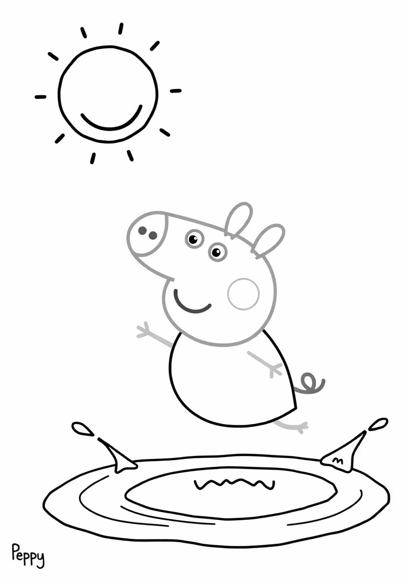 A Simple Peppa Pig Page Showi