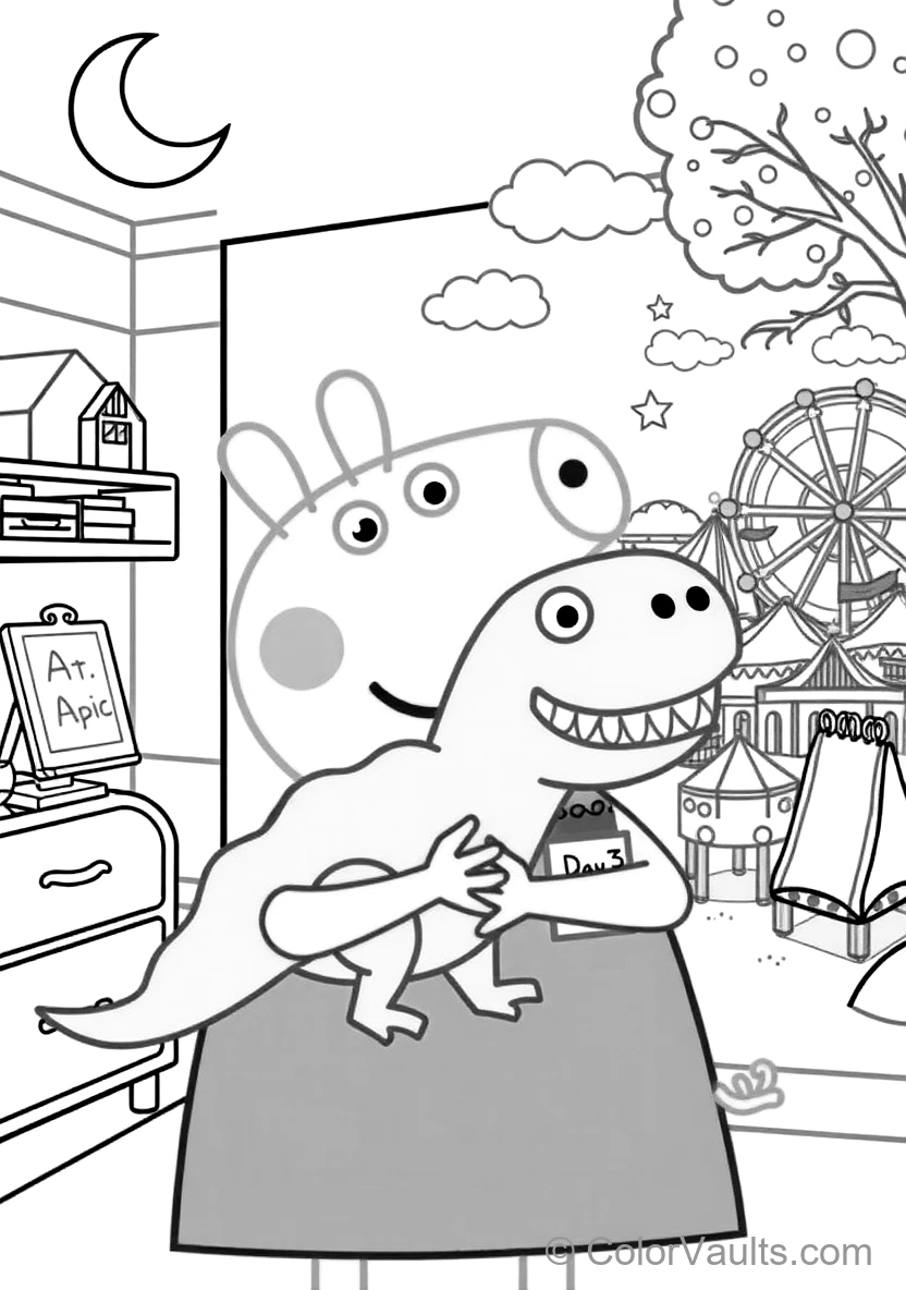 Peppa Pig coloring page 3
