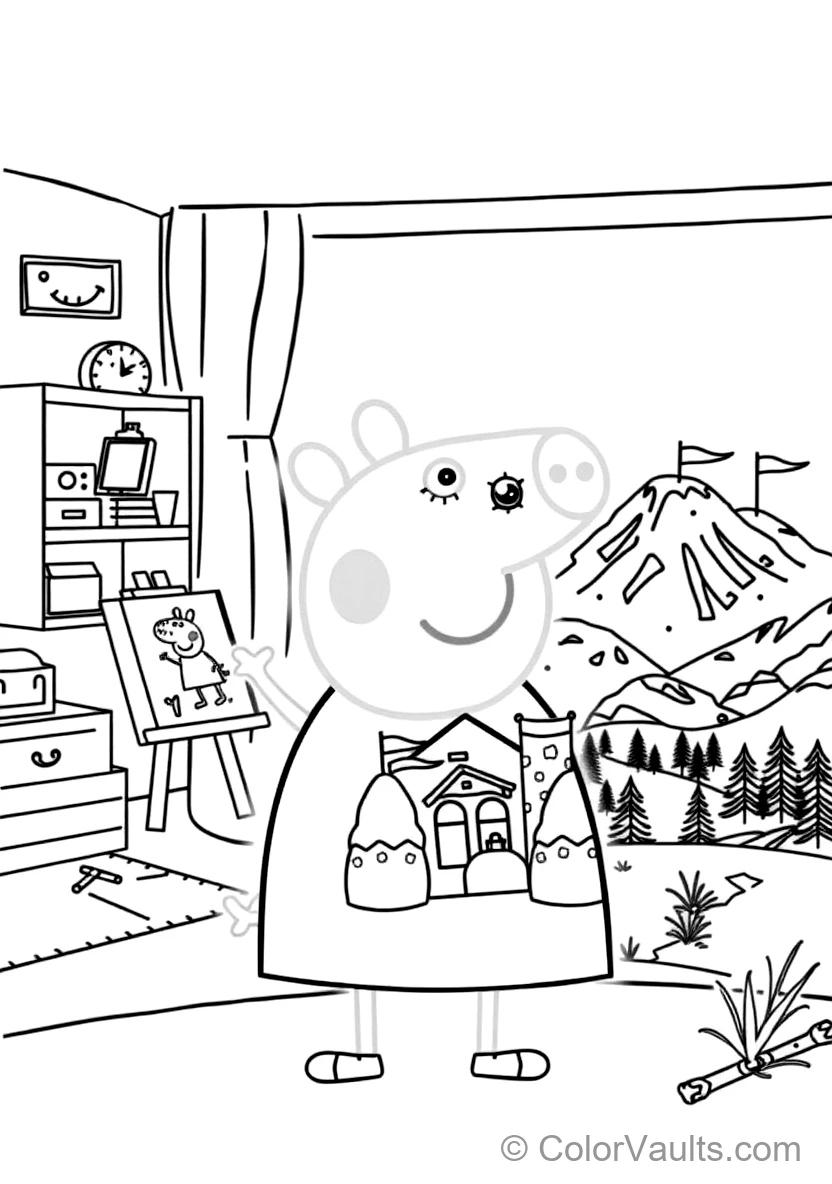 George Pig Happily Met His Favorite Toy Dinosaurus (Scène 18)