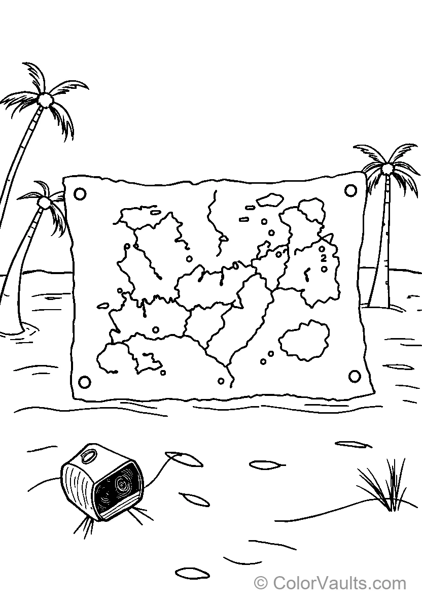 A Map of Regions by the Beach
