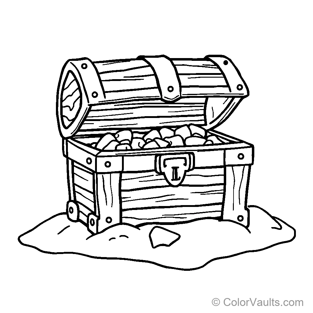 A Treasure Chest Full of Gold Coins