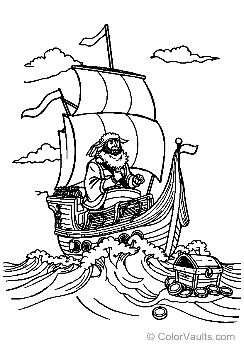 Bearded Sailor on Ship