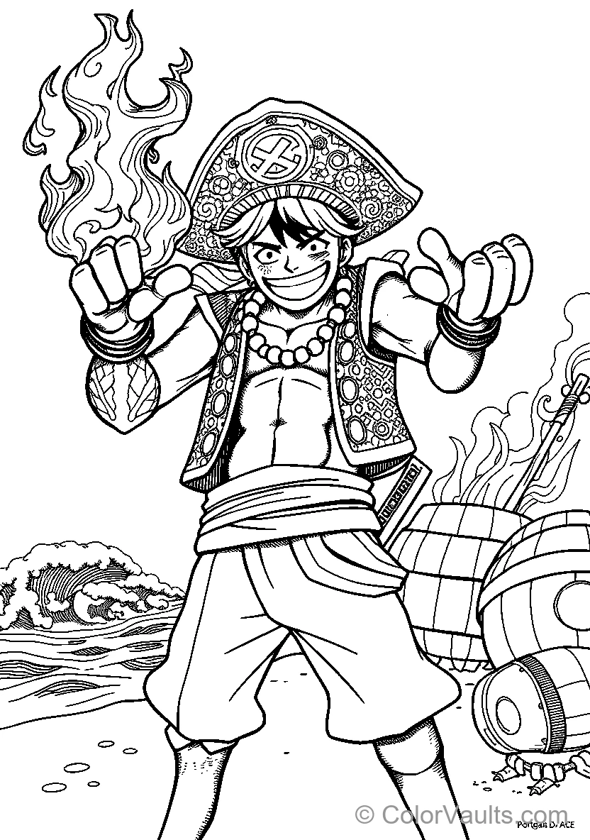 Pirate Ships & High Seas coloring page 2