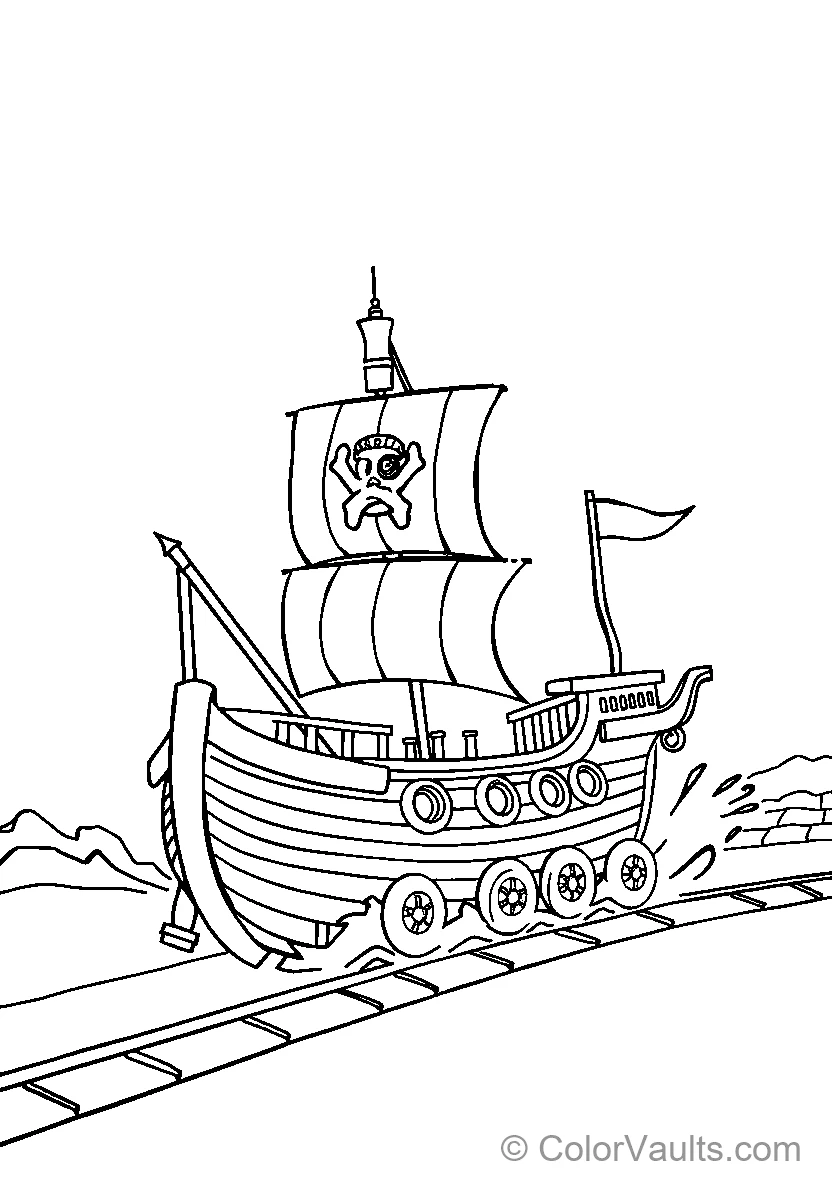 Pirate Ship on Rails