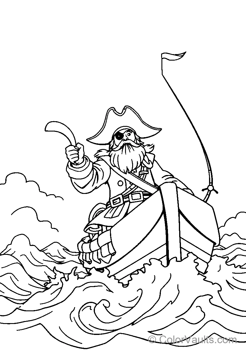 Pirate on the high seas