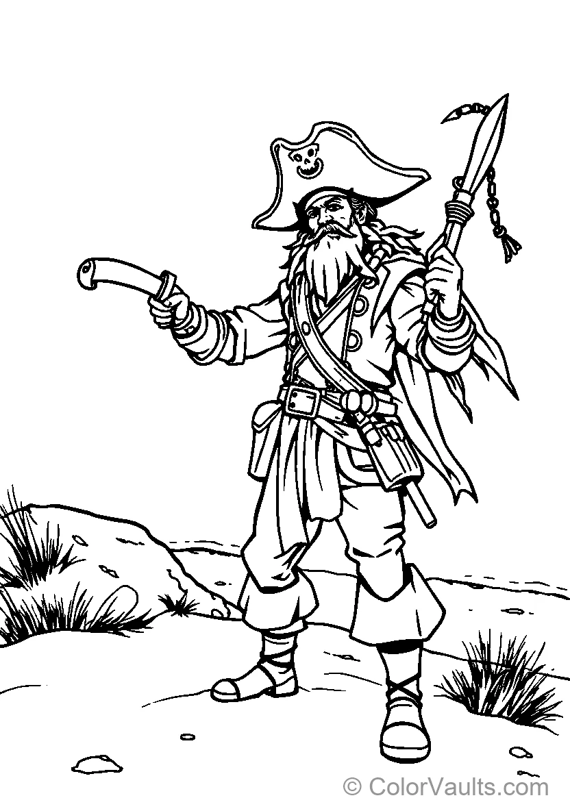 Pirate with Hook Hand