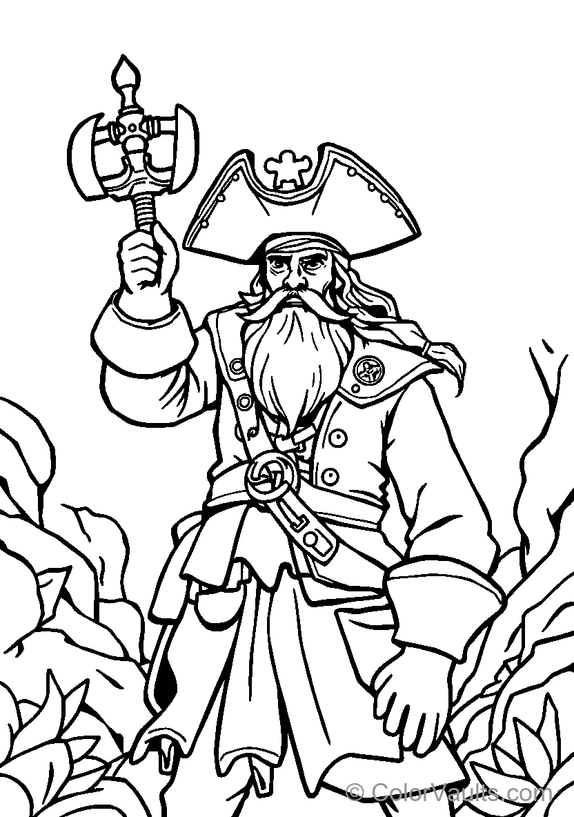 Pirate with Tricorn Hat