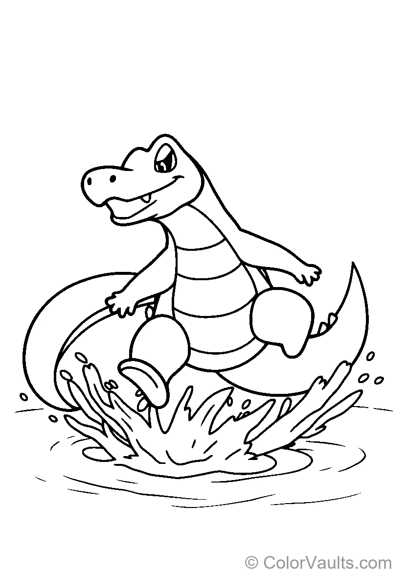 Totodile and Feraligatr Duo