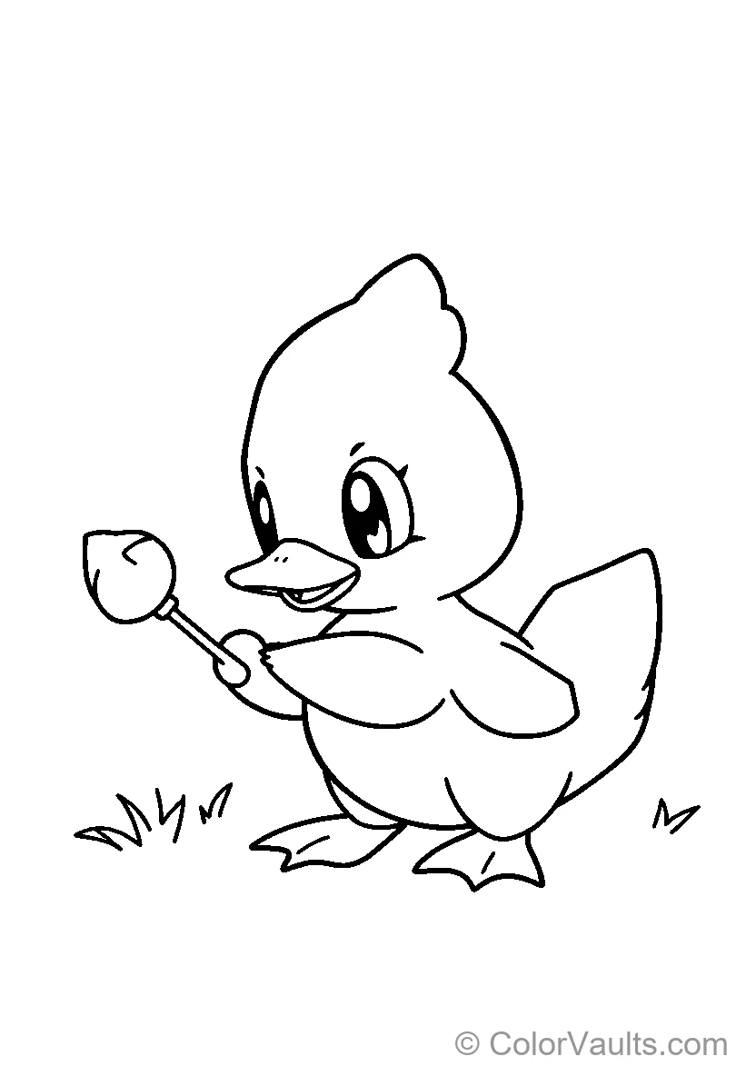 Psyduck with Candy Stick
