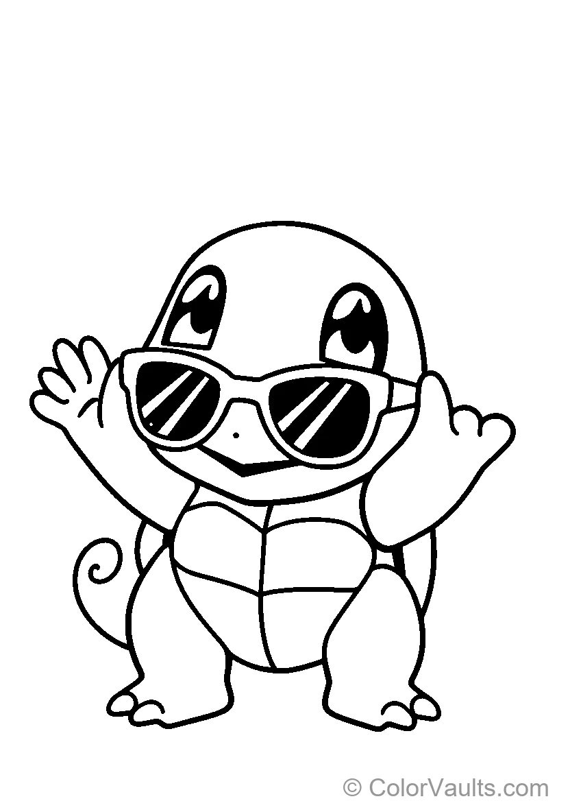 Squirtle Squad with Sunglasses