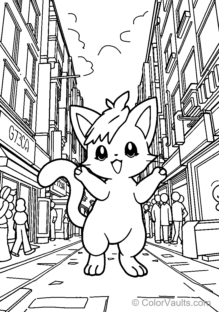 Chibi Pikachu Urban Explorer