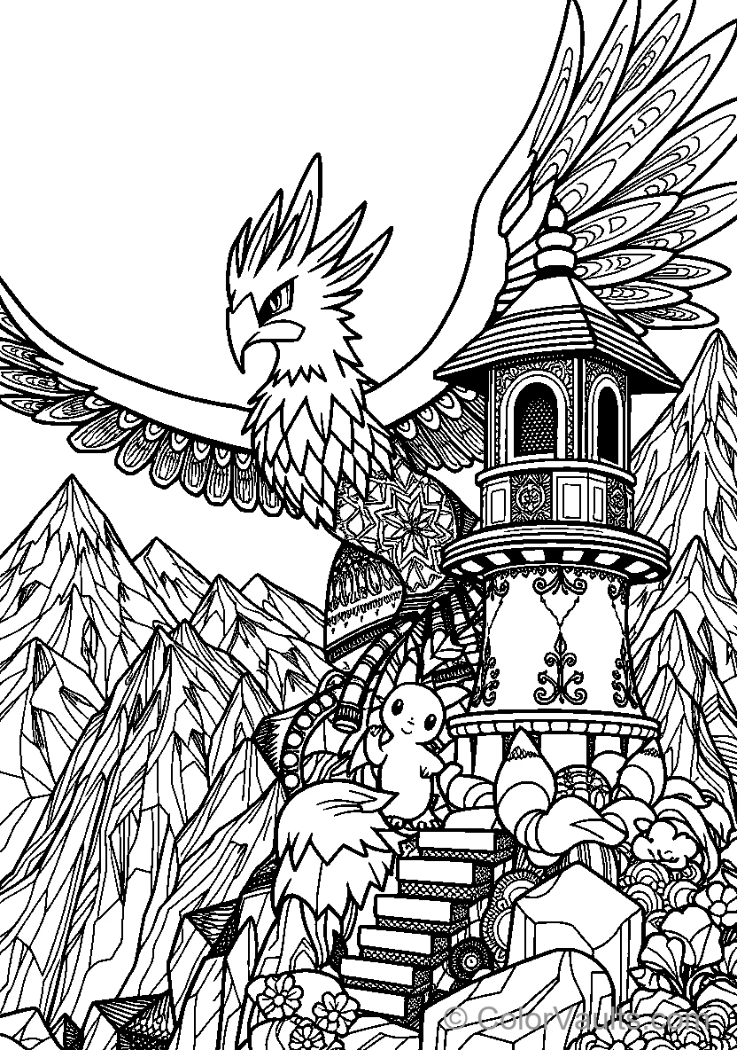 Ho-Oh over Bell Tower