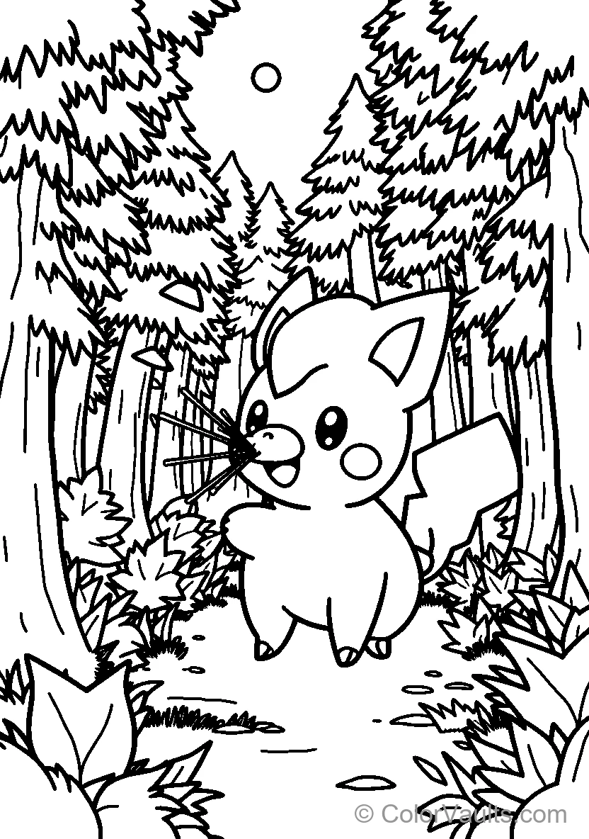 Pikachu Exploring The Forest