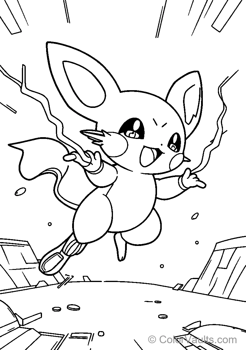 Pikachu In Flight