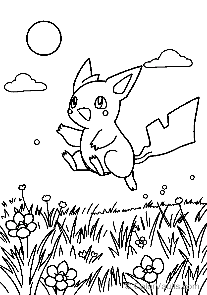 Pikachu In The Field
