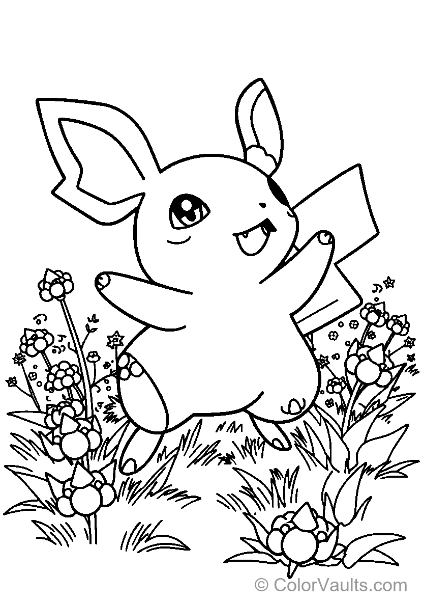 Pikachu Reading im Garden