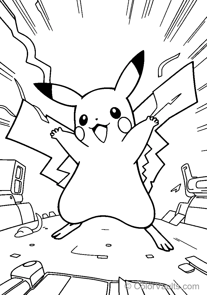 Pikachu With Electric Energy