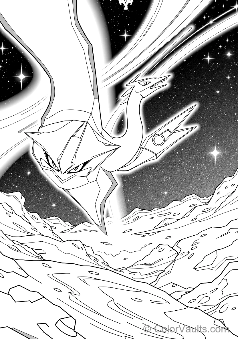 Rayquaza Soaring Through the Ozone Layer (Scene 2)