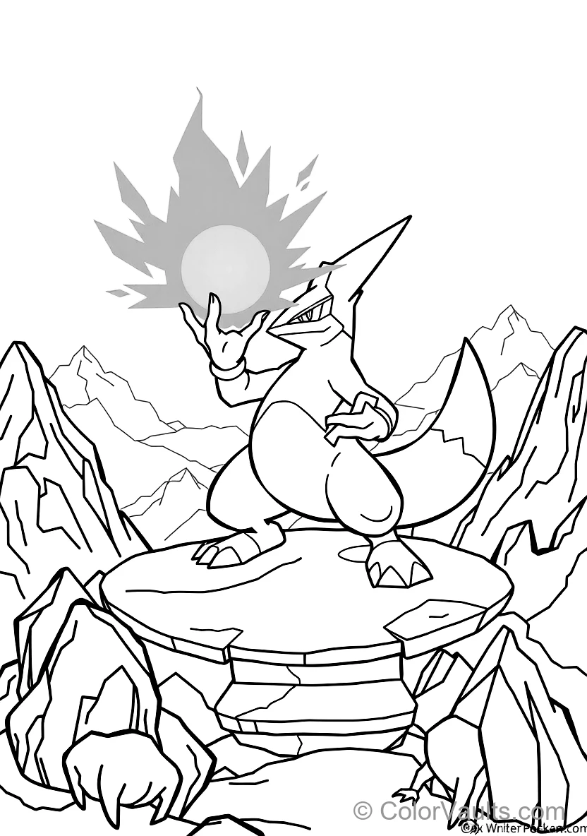 Lucario Charging a Focused Blue Aura Aura Sphere Attack (Scene 3)