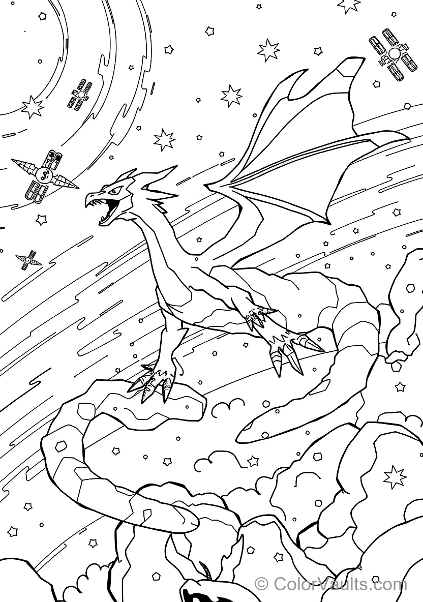 Rayquaza Soaring Through the Ozone Layer (Scene 4)