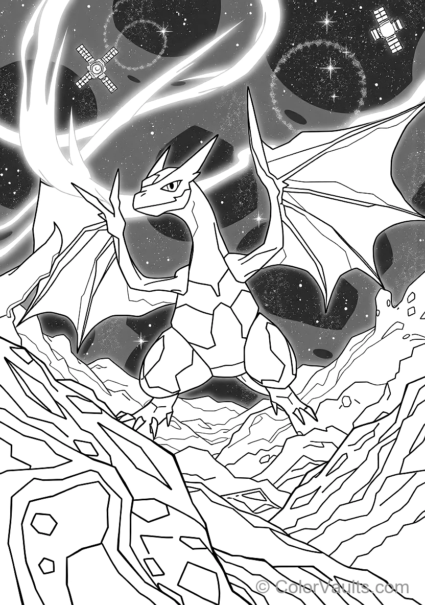 Rayquaza Soaring Through the Ozone Layer (Scene 7)