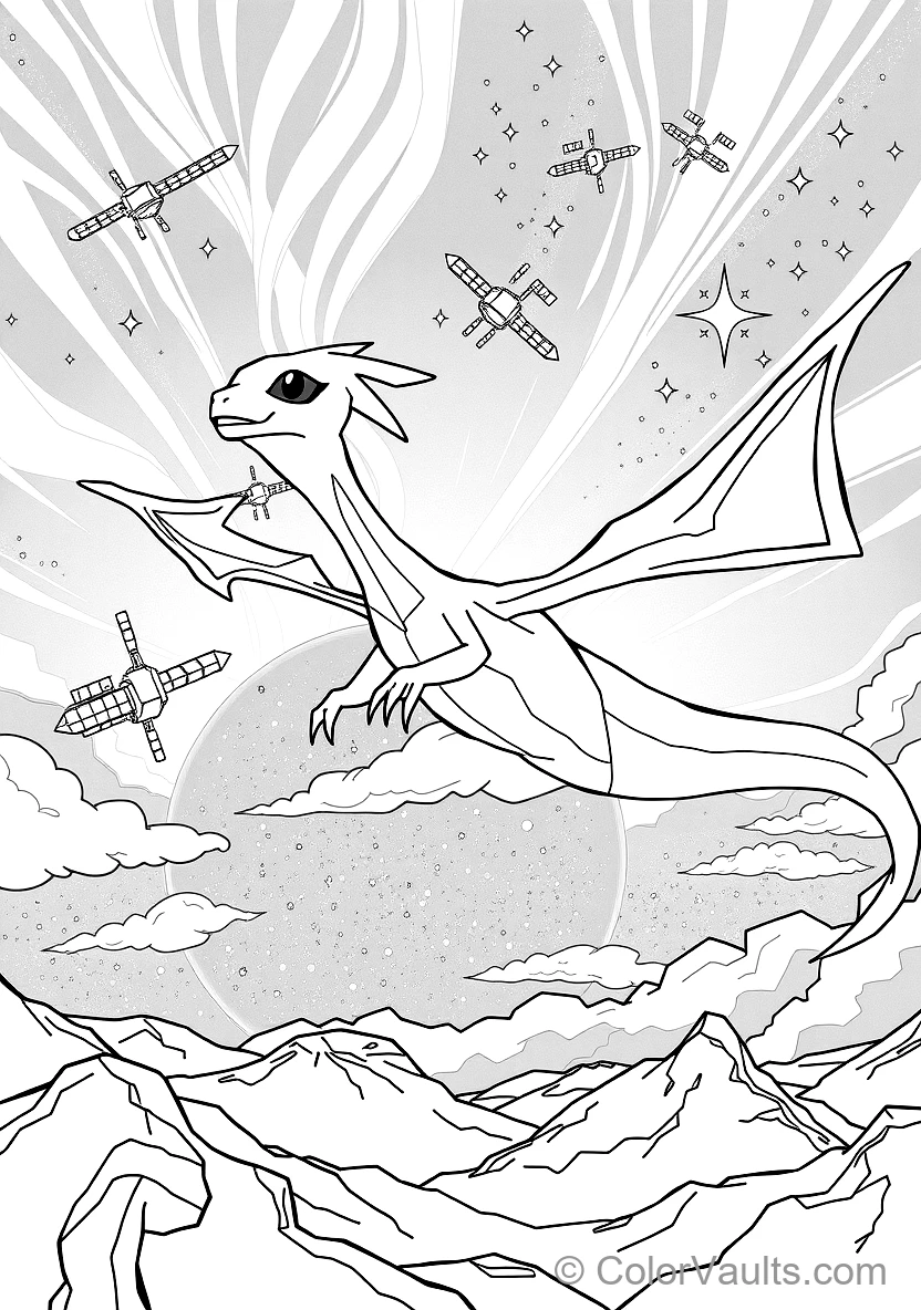 Rayquaza Soaring Through the Ozone Layer (Scene 8)