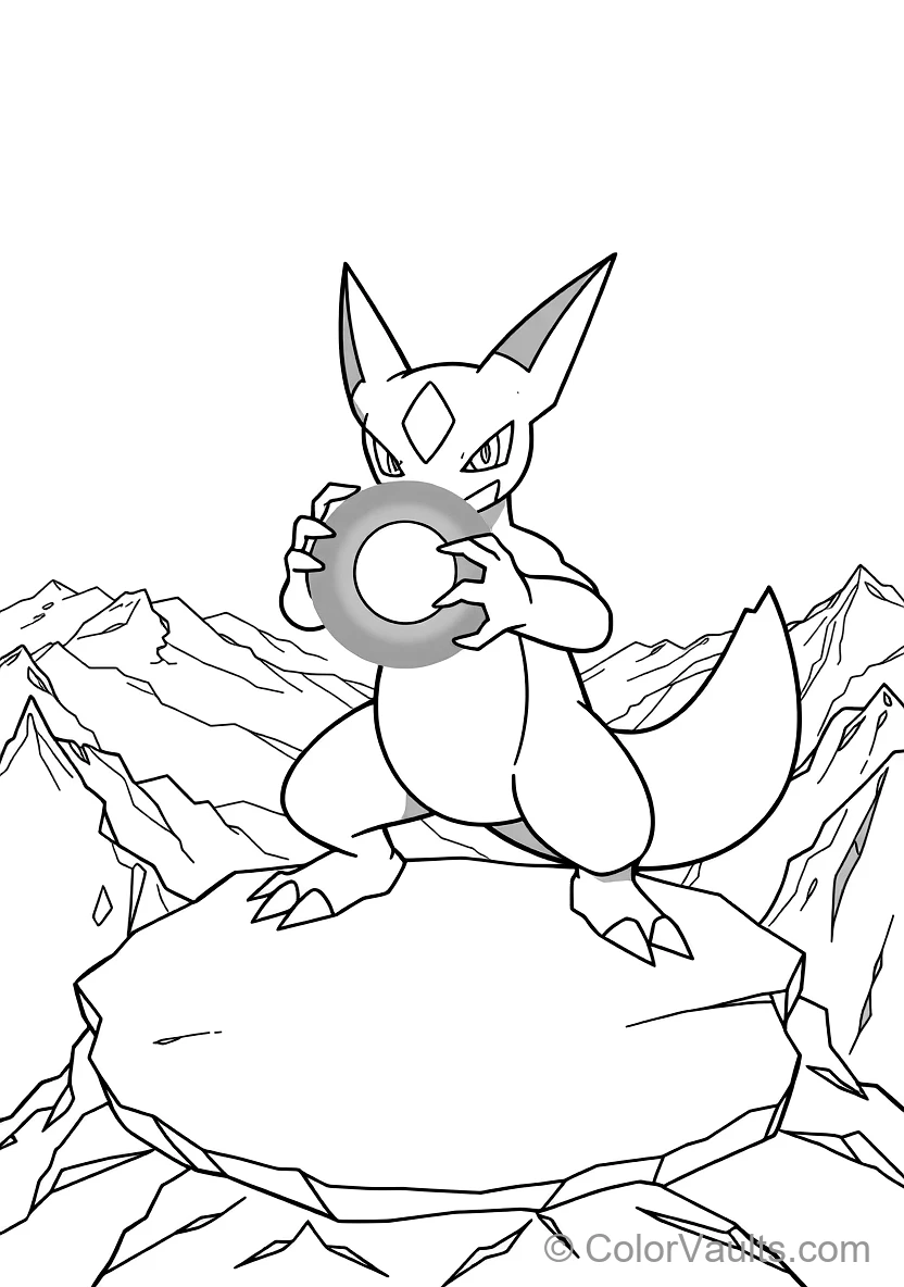 Lucario Charging a Focused Blue Aura Aura Sphere Attack (Scene 9)