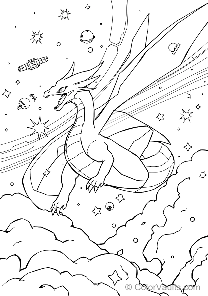 Rayquaza Soaring Through the Ozone Layer (Scene 10)