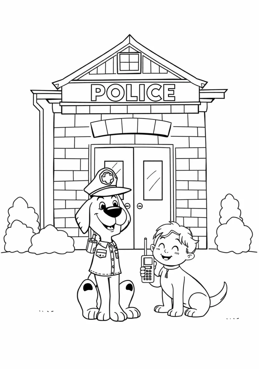 A Friendly Community Police Scen
