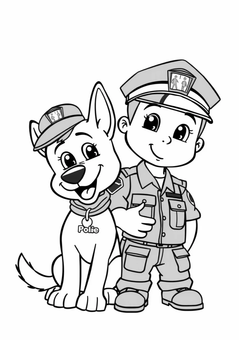 A Friendly Community Police Scen