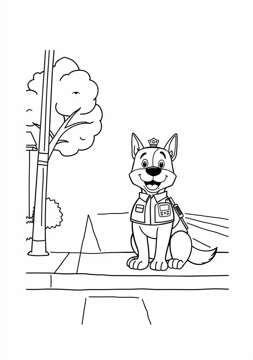 A Friendly Community Police Scen
