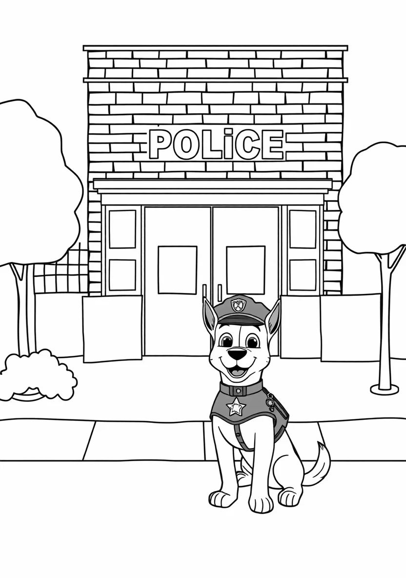 A Friendly Community Police Scen