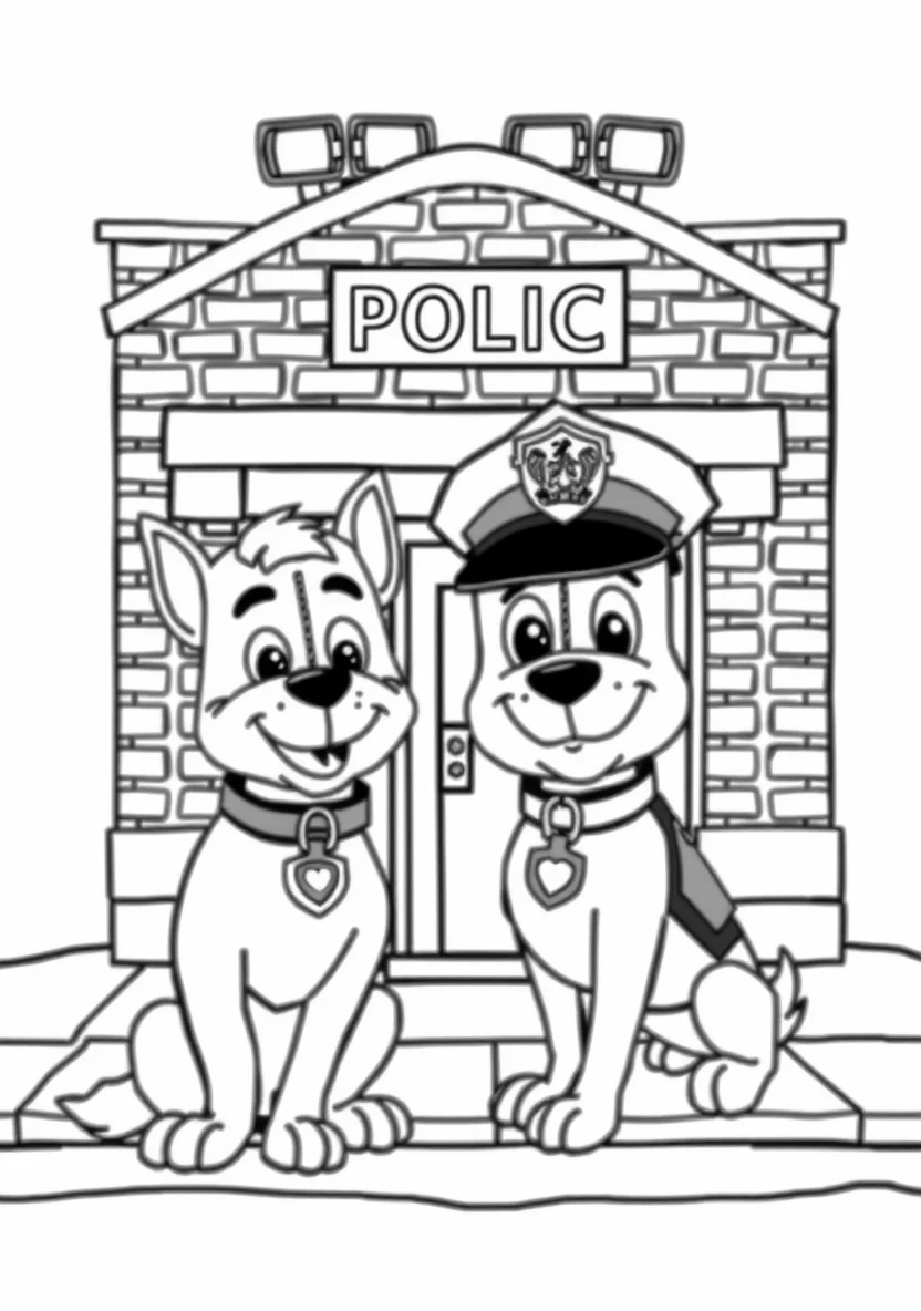 A Friendly Community Police Scen
