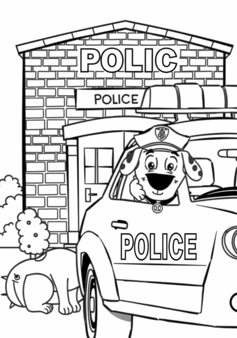 A Friendly Community Police Scen
