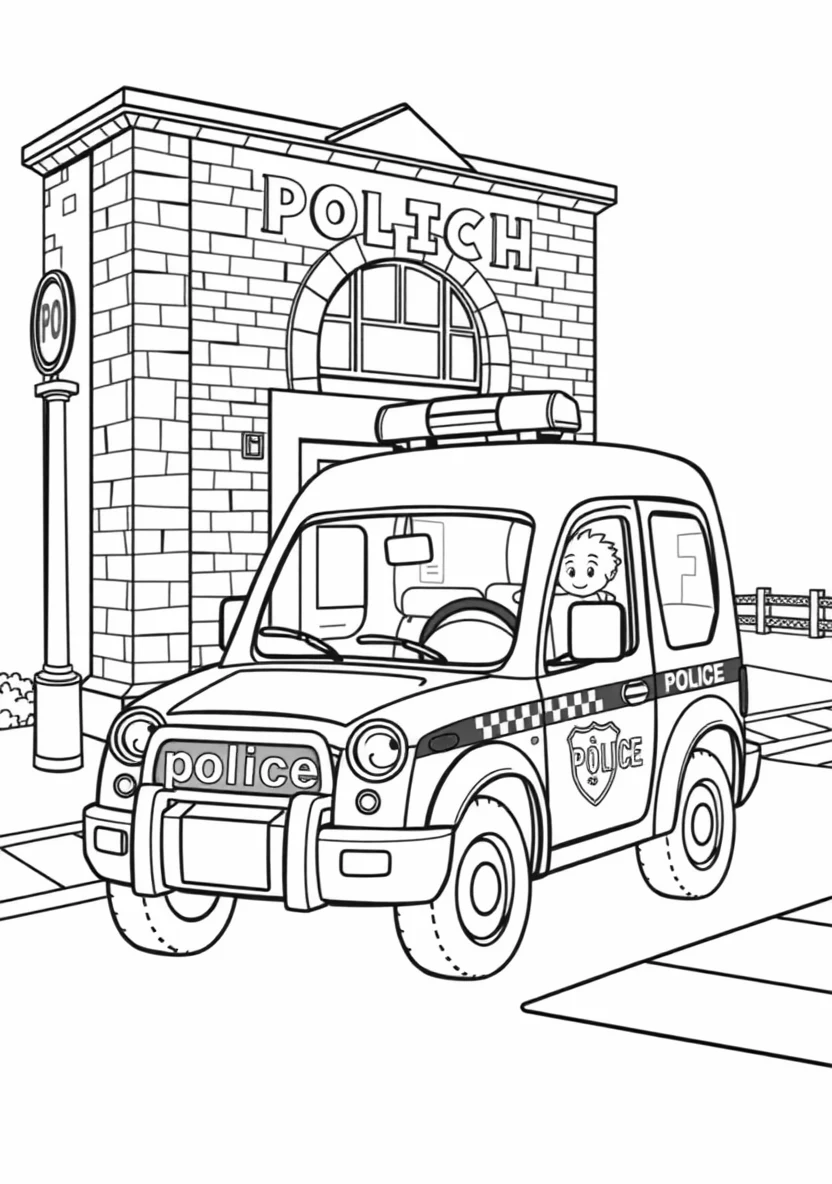 A Friendly Community Police Scen