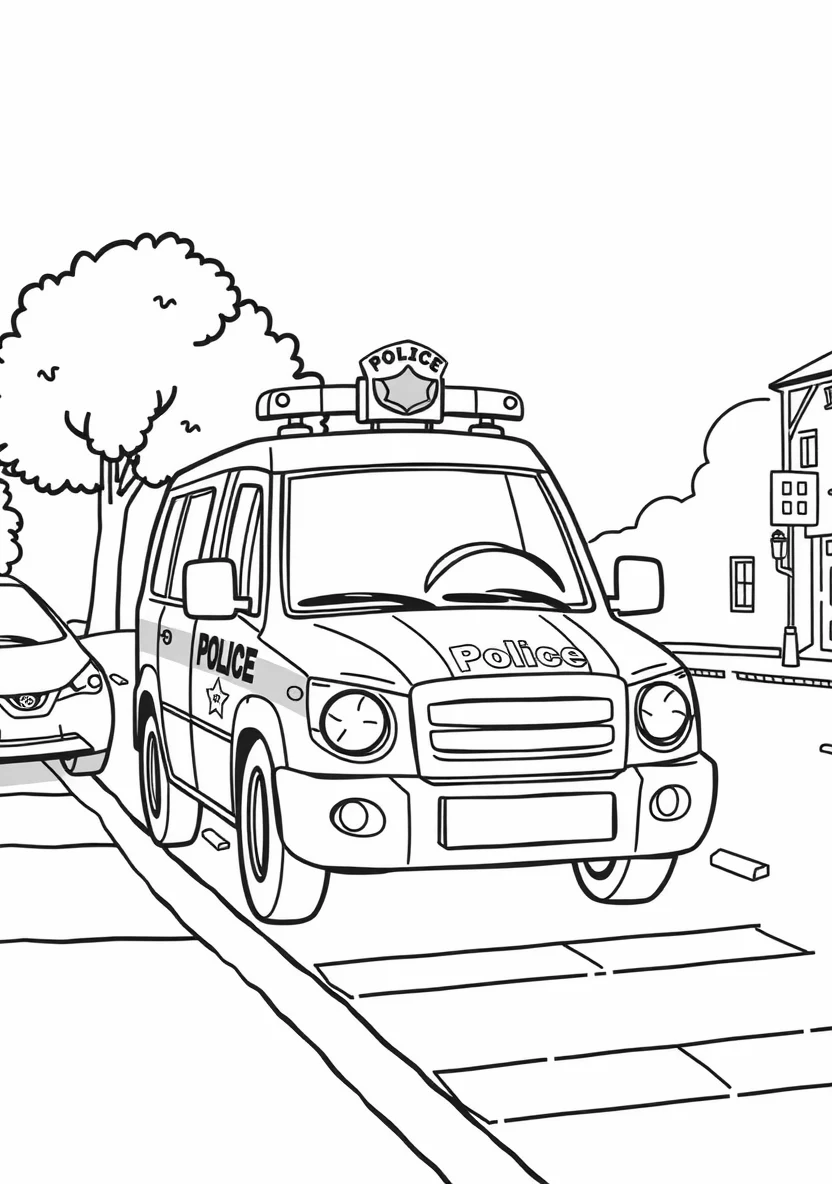 A Friendly Community Police Scen