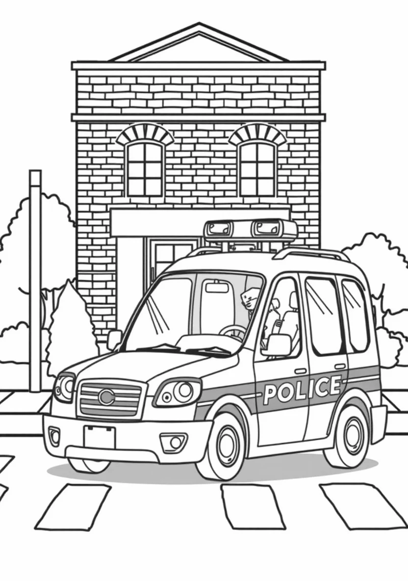 A Friendly Community Police Scen