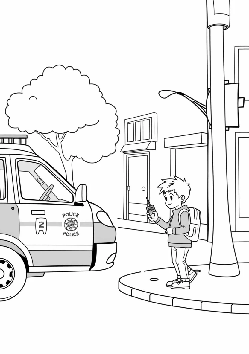 A Friendly Community Police Scen