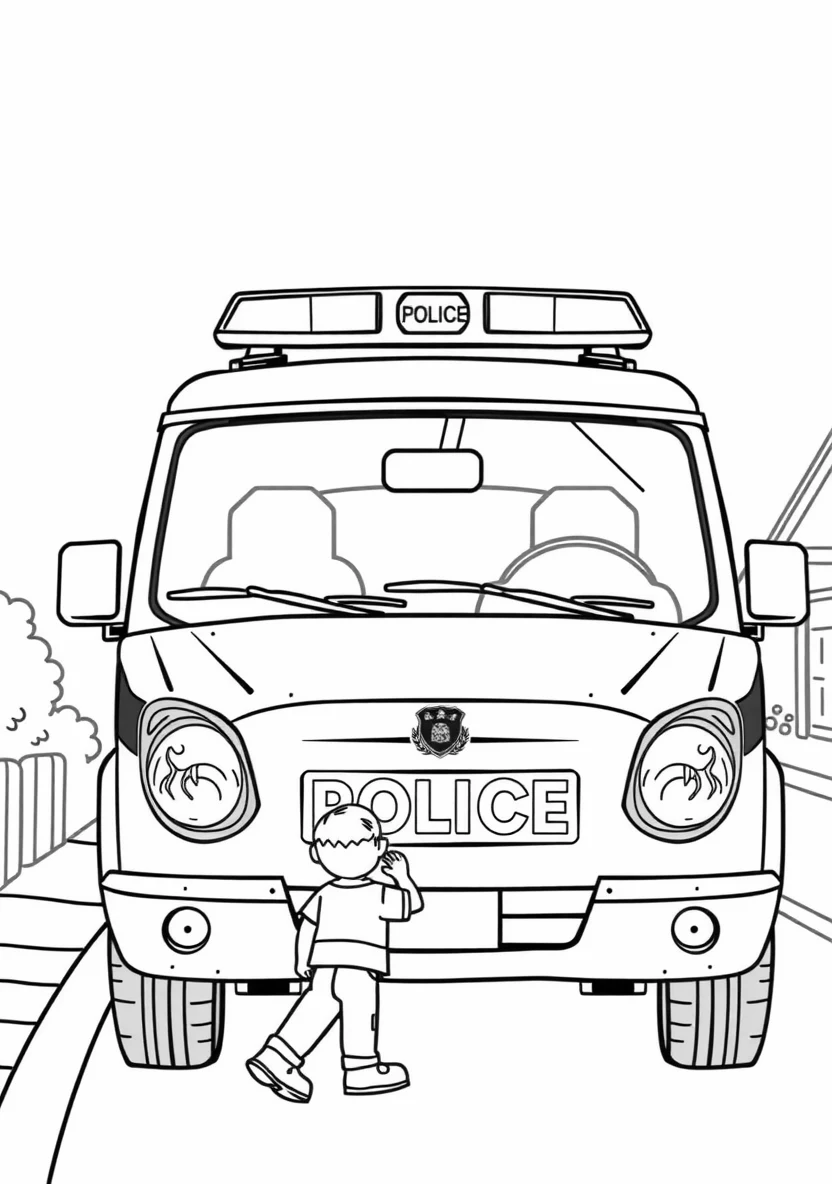 A Friendly Community Police Scen