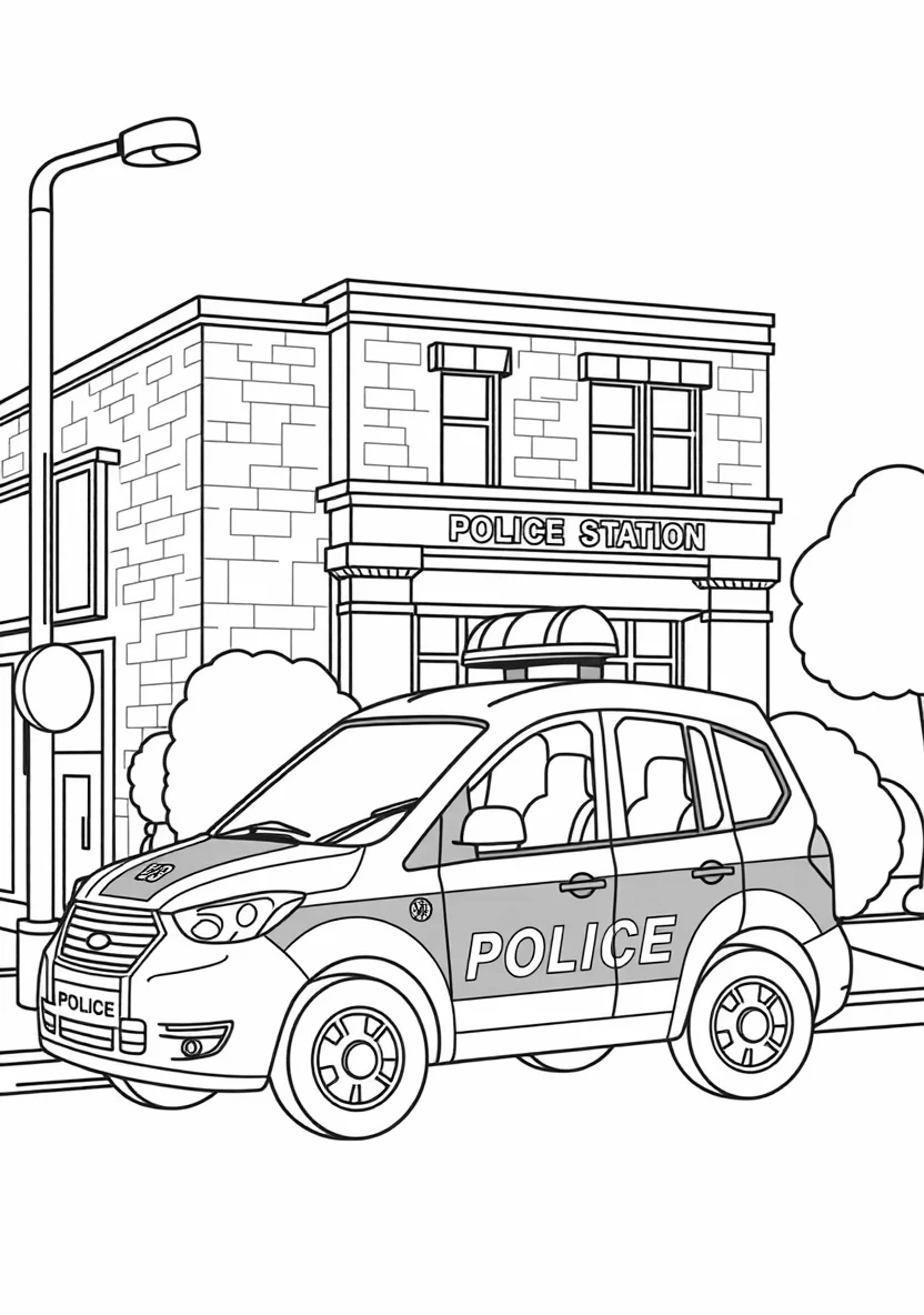 A Friendly Community Police Scen